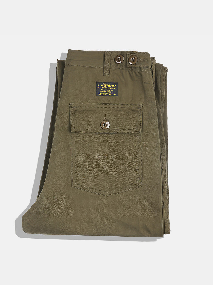 40s WW2 Vintage US Navy N-3 HBT Utility Trousers - 31x31