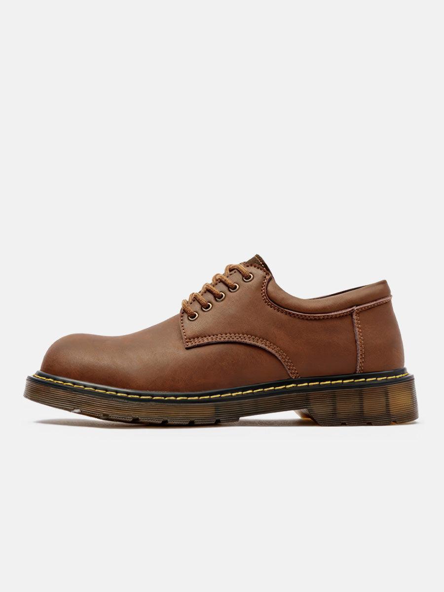 フラットシューズ Hereu Brown Leather Derby Shoe Linea shoe leather - BROWN – SHOE THE BEAR - COM