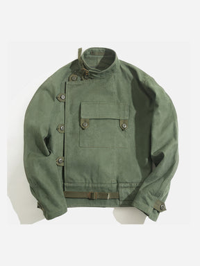 40's Swedish Army Hospital Jacket ① Retro Swedish Motorcycle Jacket