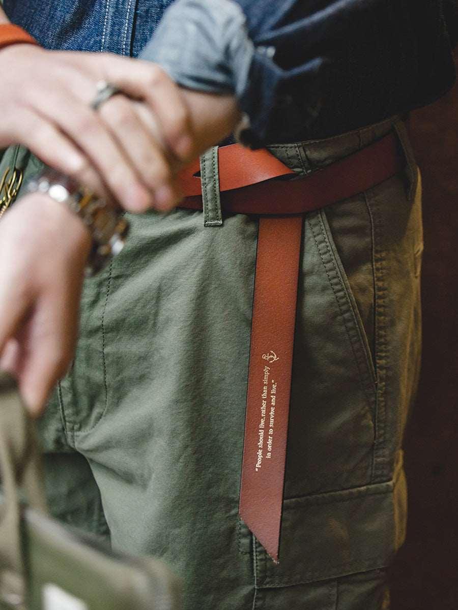 小物 ancellm 26ss BUTTON STUD LEATHER BELT BUTTON STUD LEATHER BELT(BROWN) – ANCELLM