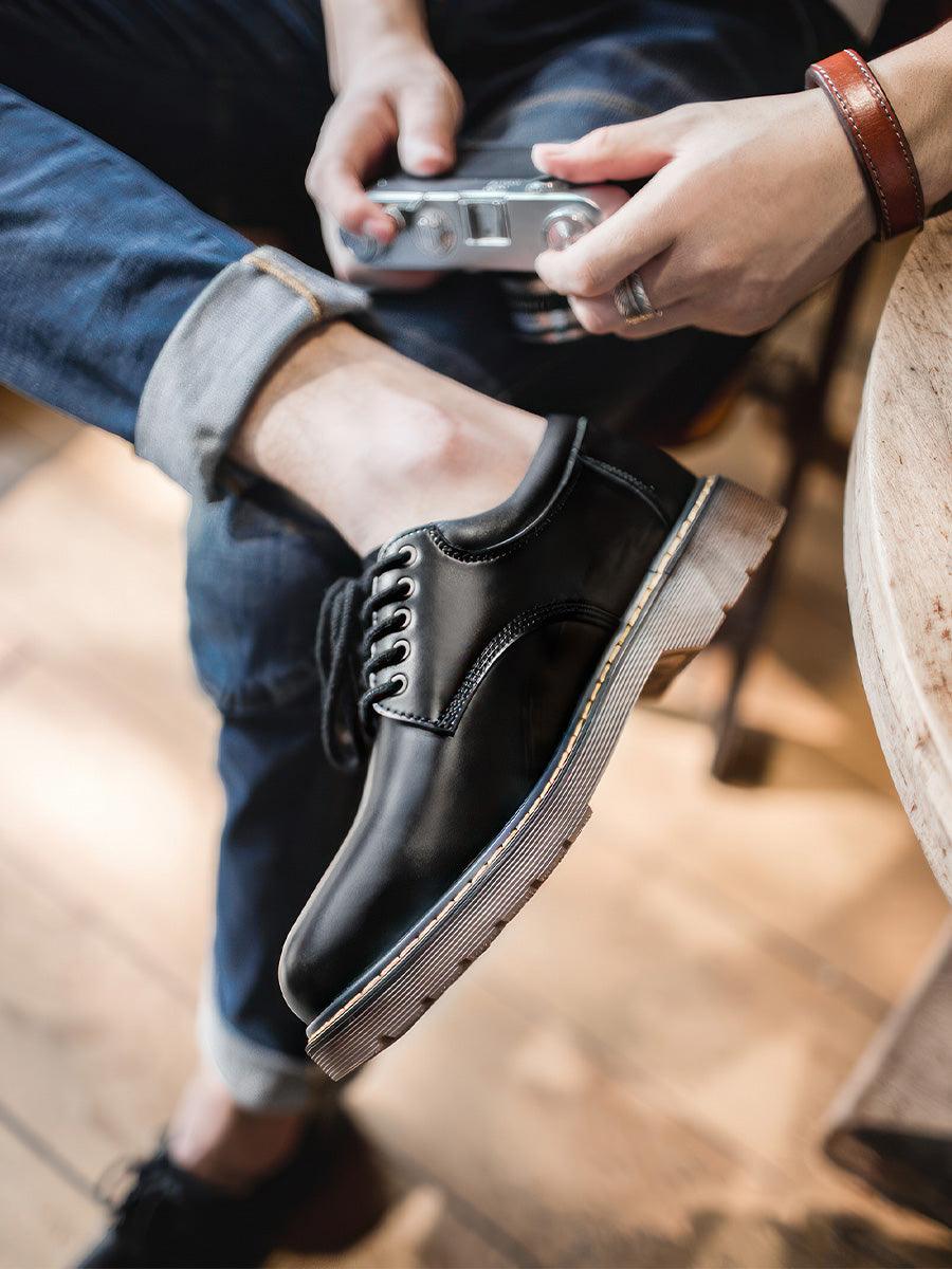 Retro Style Plain Derby Shoes Retro Style Plain Derby Shoes