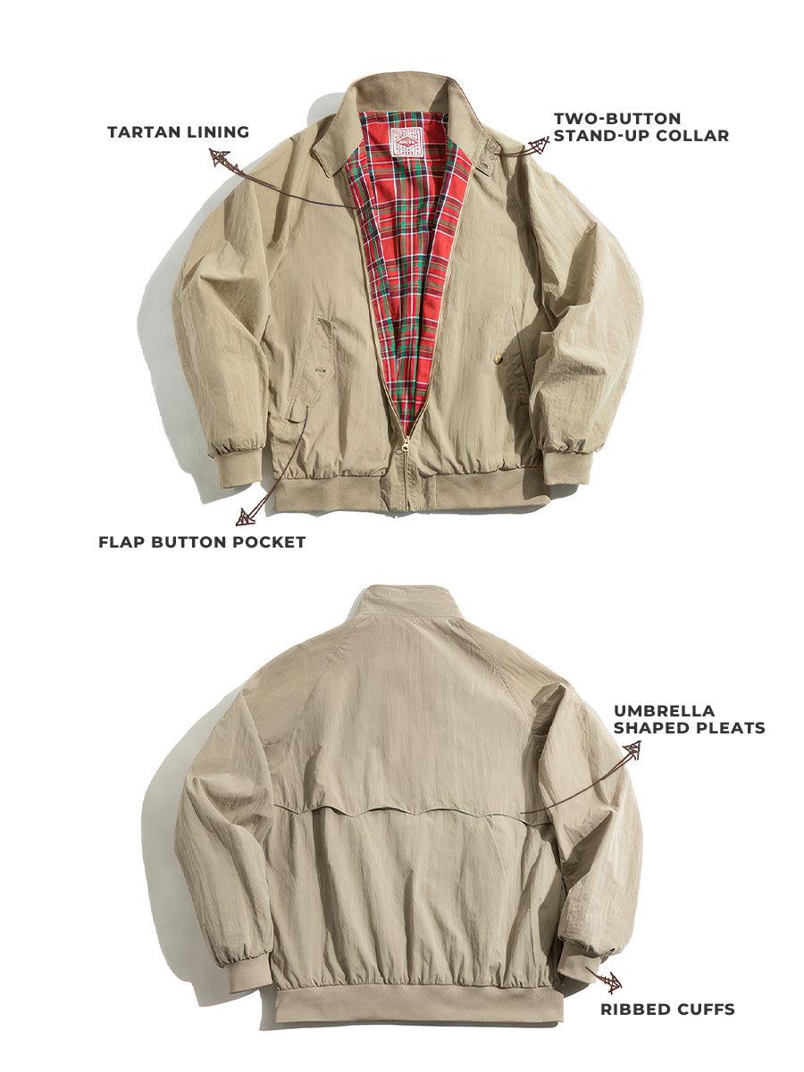 ジャケット・アウター Vintage switching short Harrington Jkt Vintage Mcgregor Harrington Jacket M Size Darkbrown Colour