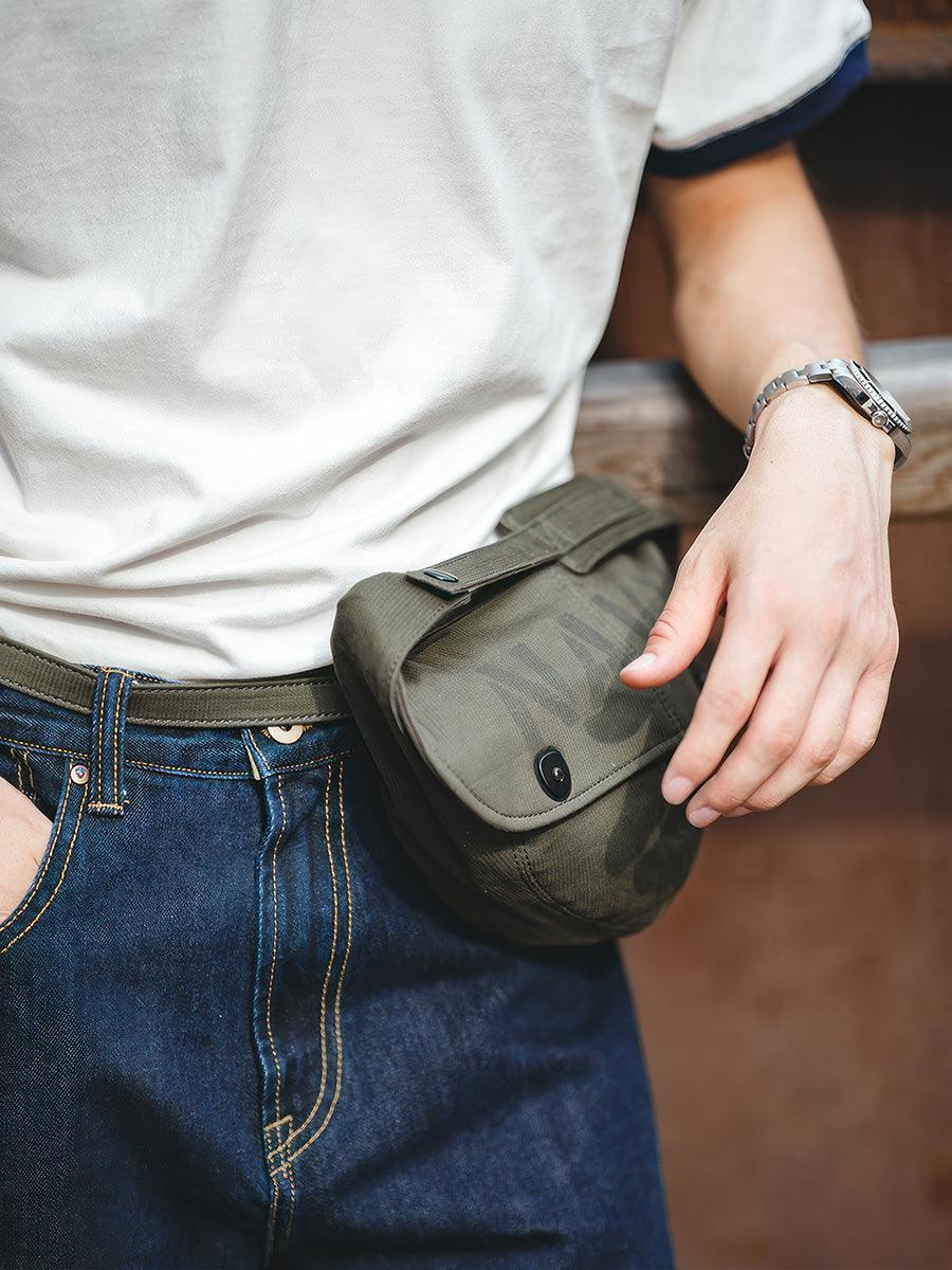 Retro Letter Print US Navy N-1 Deck Bag